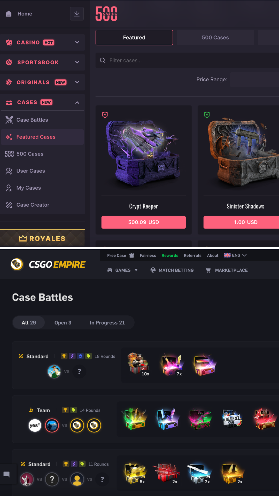 CSGO500 screenshot